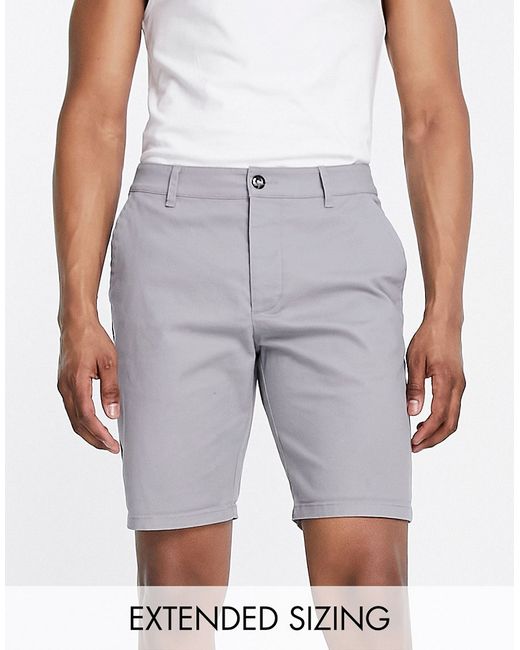 Asos Design slim chino shorts in light