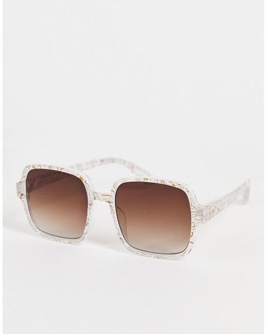 TopShop plastic oversize square sunglasses-
