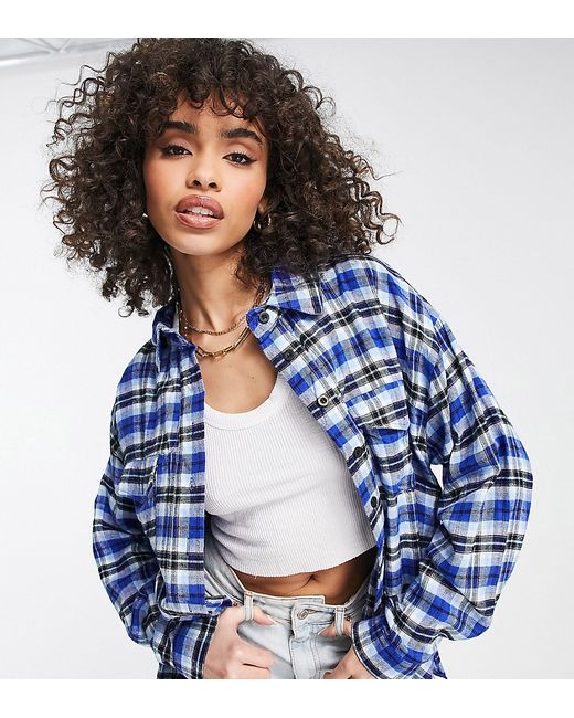 Missguided checked shirt in