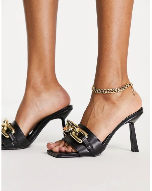 Hugo Boss Truffle Collection chain mules in