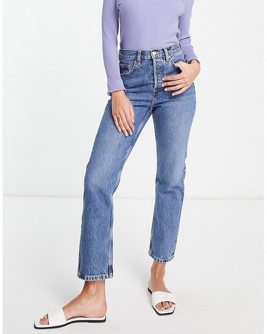 TopShop Editor recycled blend jeans in mid