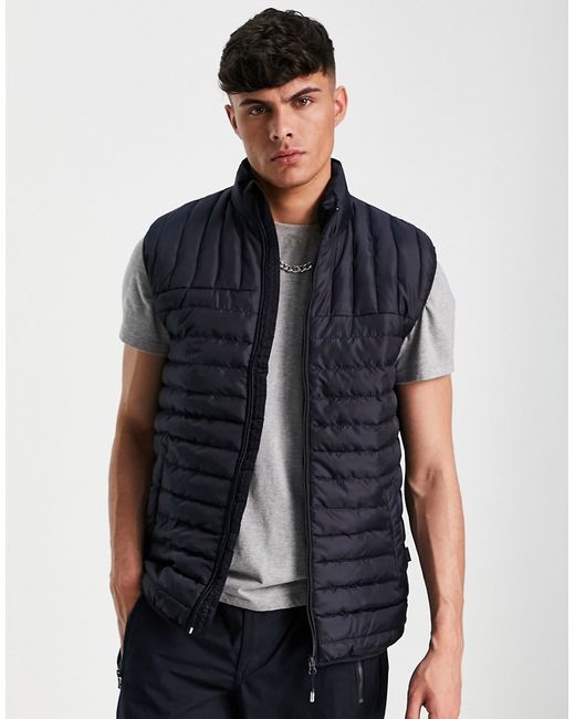 Only & Sons quilted puffer vest in