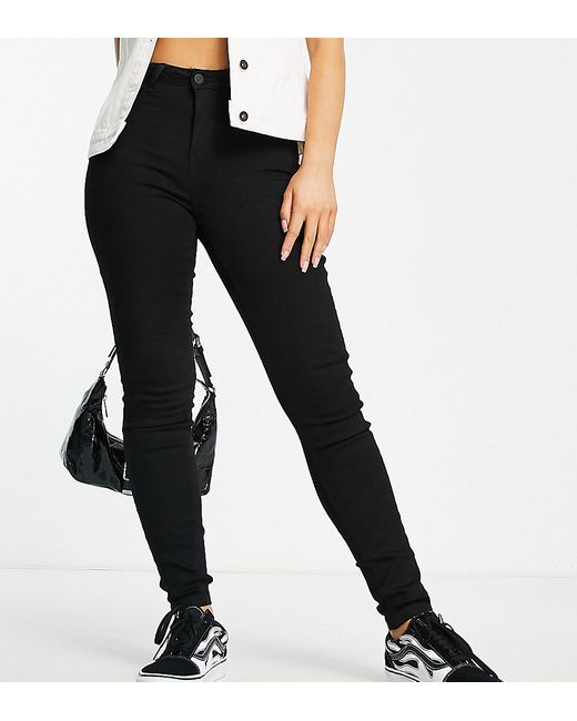 Noisy May Petite Callie high waist skinny jeans in