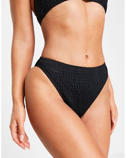 South Beach exclusive mix and match scrunch high waist bikini bottoms in
