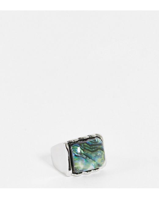 Reclaimed Vintage inspired chunky ring with stone in