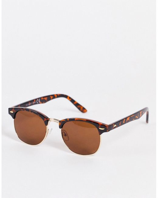 Topman classic square sunglasses in