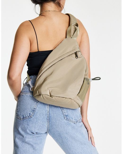 TopShop one strap nylon backpack-