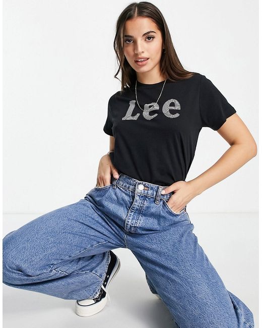 Lee Jeans front logo tee in