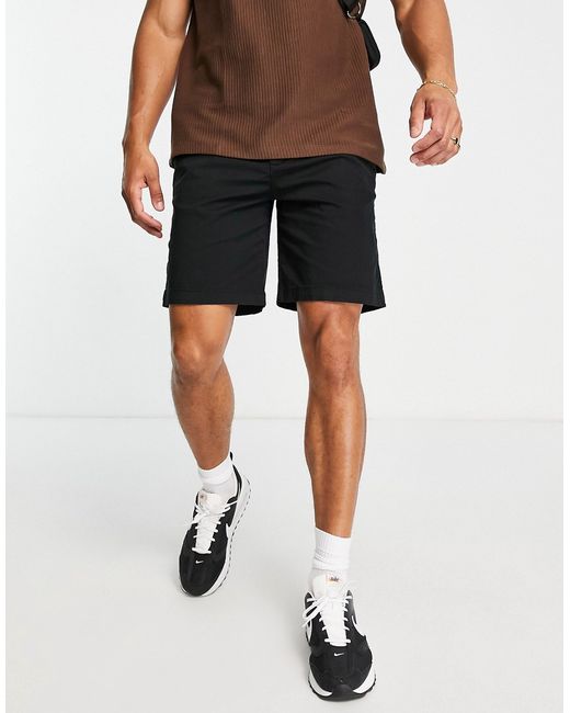 Pull & Bear relaxed elastic chino shorts in