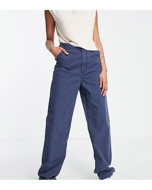 ASOS Tall DESIGN Tall slouchy straight leg pants in
