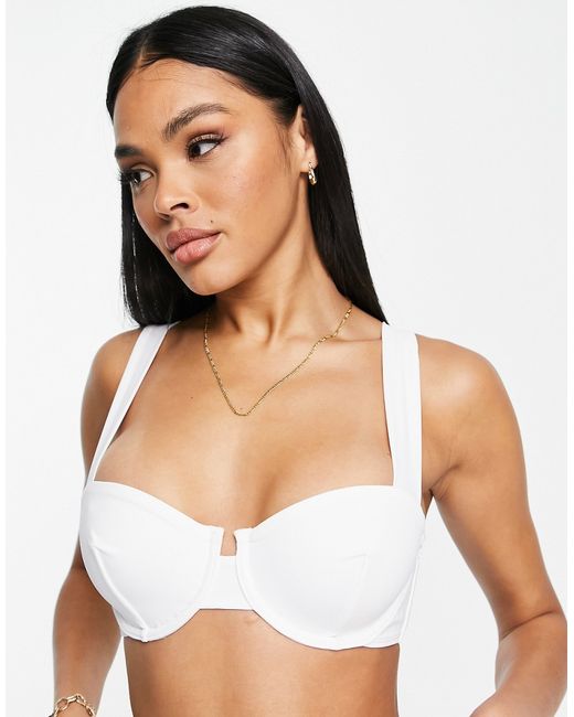 Asos Design mix and match recycled underwired bikini top in
