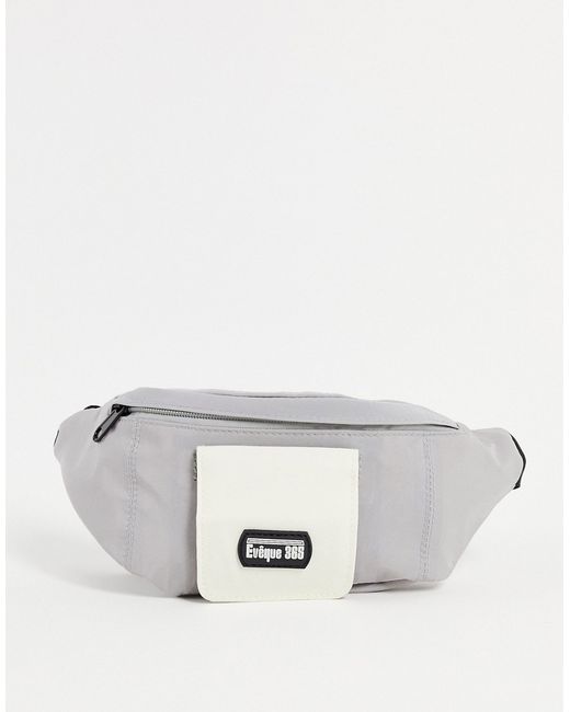 Asos Design mini fanny pack with patch and block