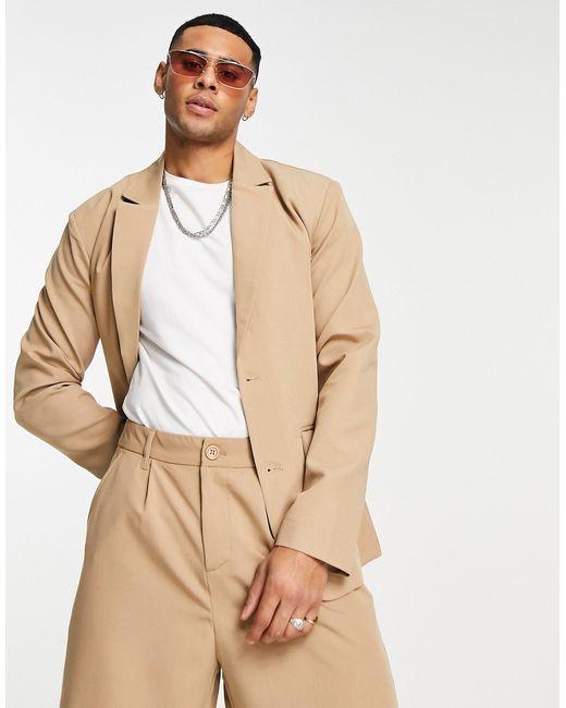 Bando oversized loose 90s fit suit jacket-