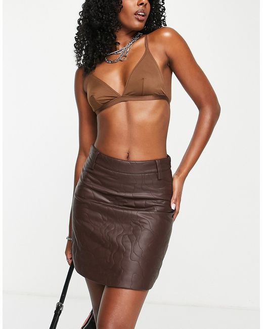 Urban Revivo quilted mini skirt in part of a set