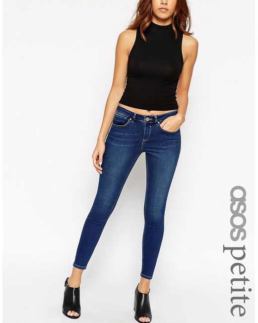 ASOS Petite Whitby Low Rise Skinny Jeans In Maxim
