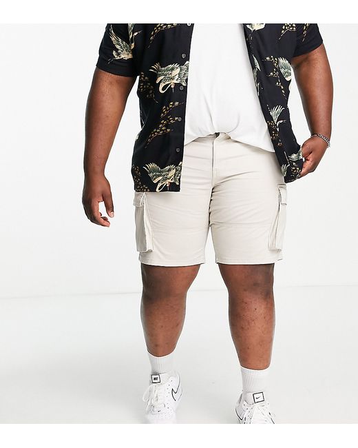 Only & Sons Plus slim fit cargo shorts in