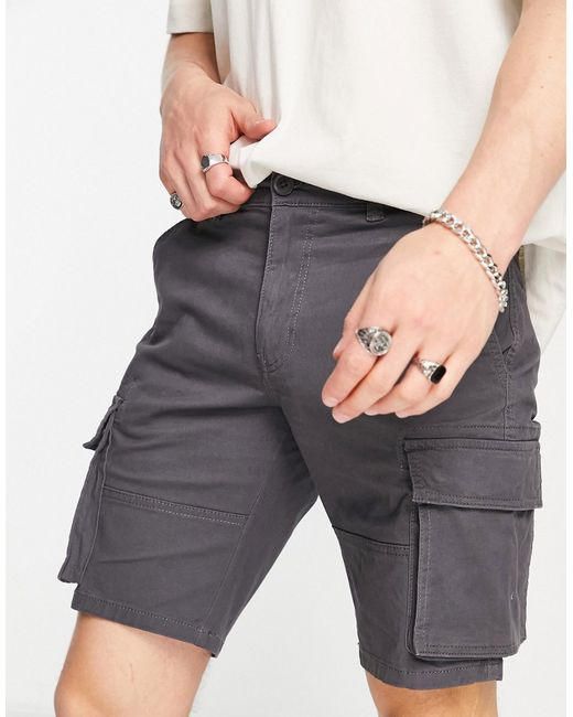 Only & Sons slim fit cargo shorts in