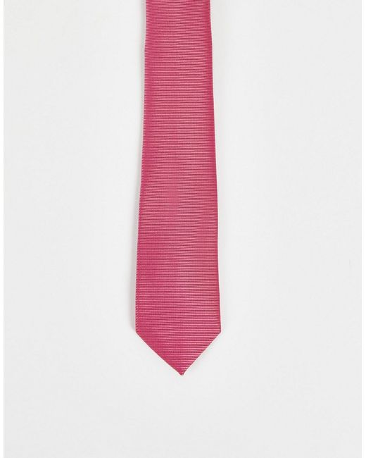 Asos Design recycled slim satin tie in dark