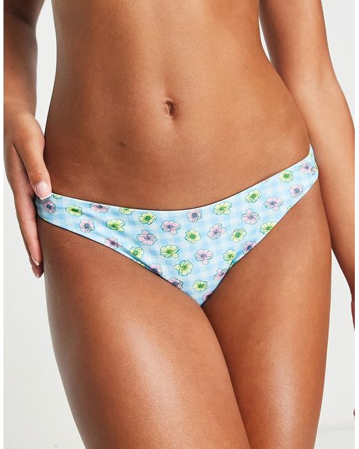 Only bikini bottoms in floral and gingham