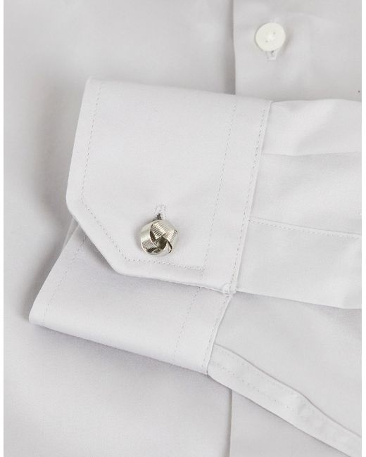 Asos Design Wedding knotted cufflinks in tone