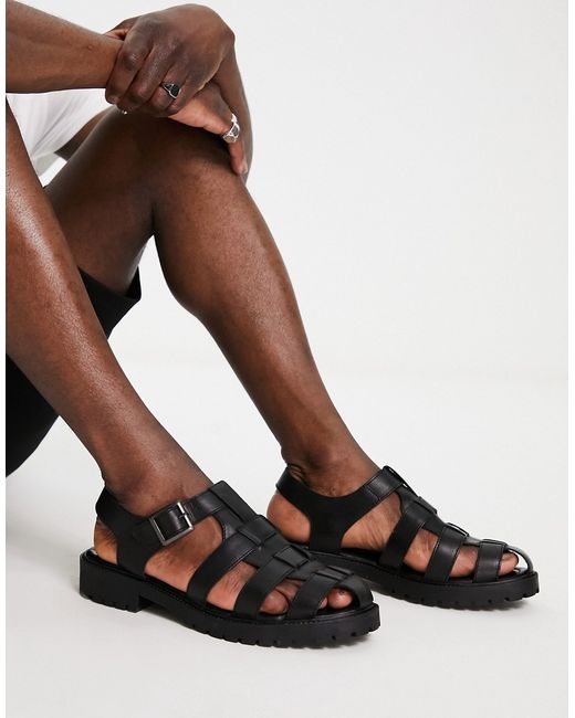 Red Tape fisherman sandals in leather