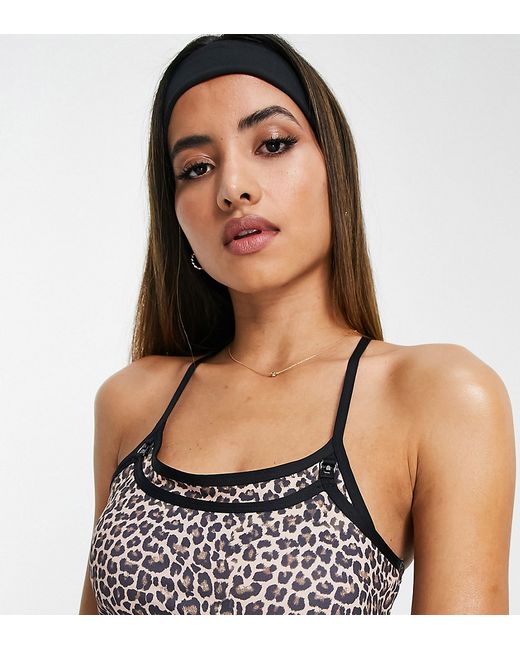 Mama.licious Maternity active sports bra in leopard part of a set-