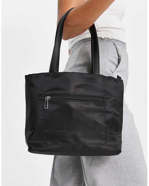 Truffle Collection zip pocket tote bag in