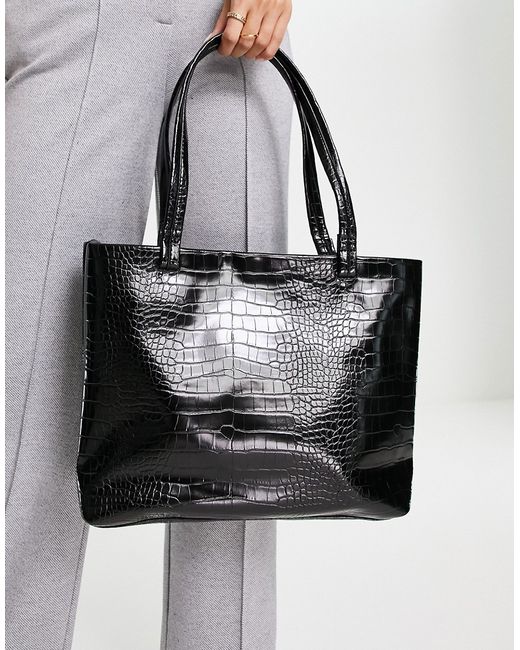 Truffle Collection moc croc tote in