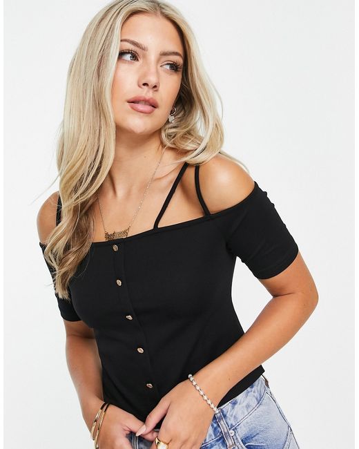 Urban Revivo strappy jersey top in