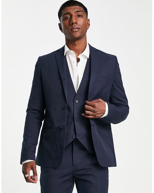 Bolongaro Trevor wedding plain skinny suit jacket in