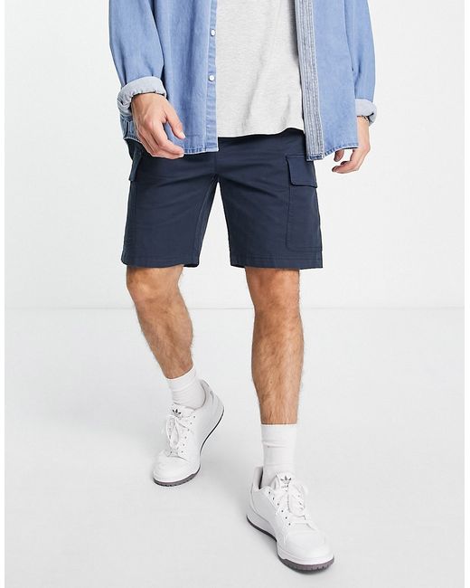 Selected Homme loose fit cargo shorts in