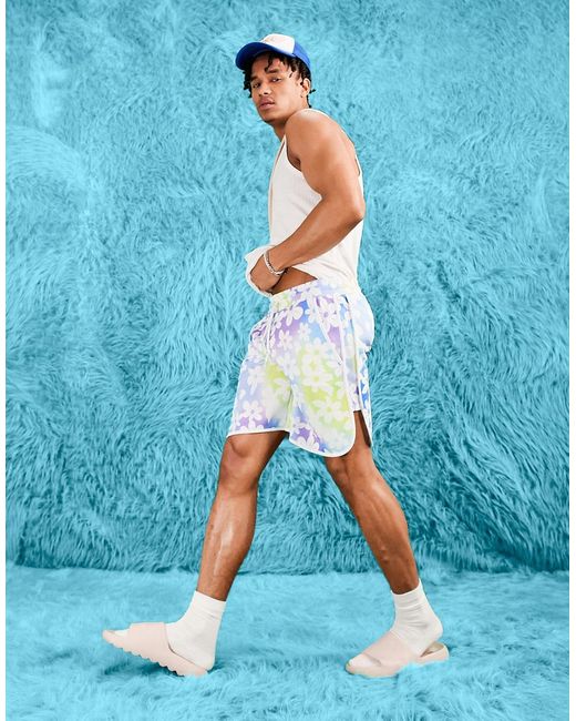 Asos Design runner shorts in all over floral print-