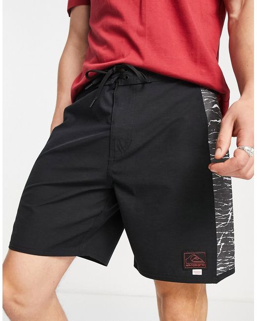 Quiksilver x Stranger Things Upside Down hellfire arch 18 board shorts in