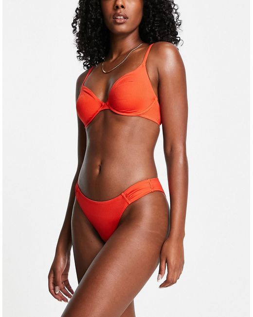 Dorina Kibera underwire bikini top in coral-