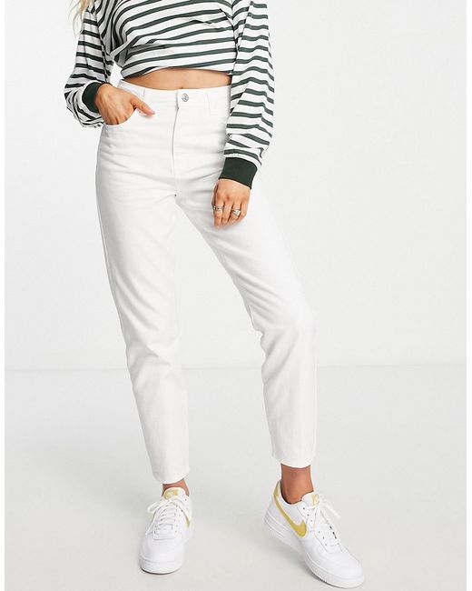 Noisy May Isabel high waisted mom jeans in