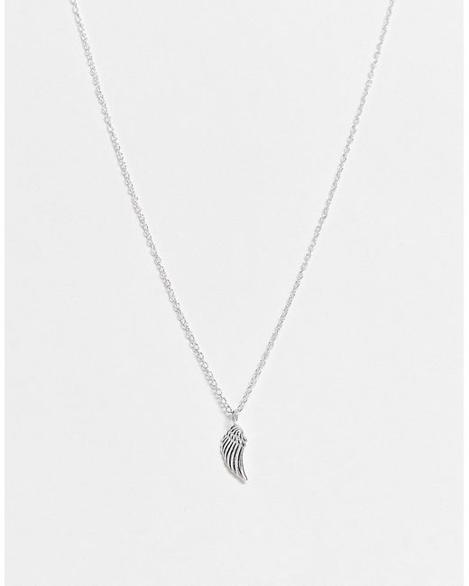 The Status Syndicate sterling angel wing necklace