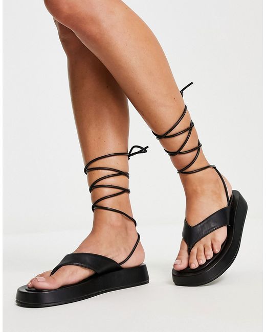 Na-Kd thong sandals with ankle strap in