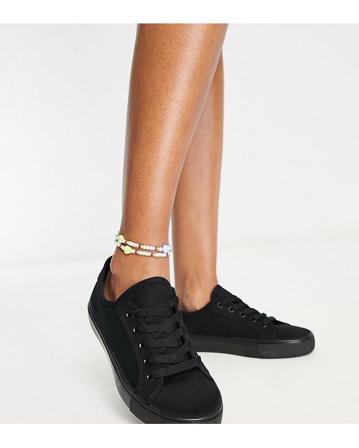 Asos Design Wide Fit Dizzy lace up sneakers in drench