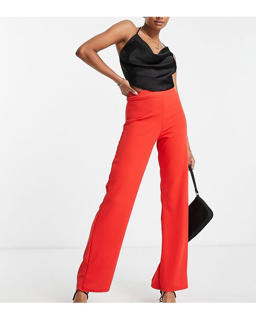 I Saw It First Petite tailored pants in tomato red-