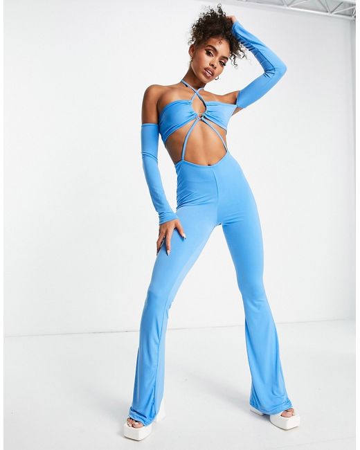 Rebellious Fashion strappy jumpsuit in