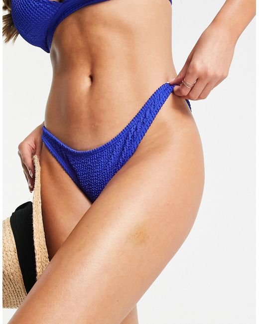 Wolf & Whistle Fuller Bust Exclusive high leg bikini bottom in scrunch