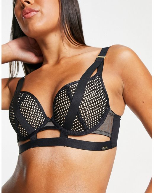 Gossard Pulse mesh longline bra in