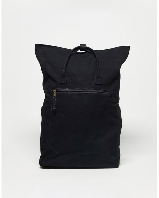 Asos Design canvas backpack with laptop compartment in