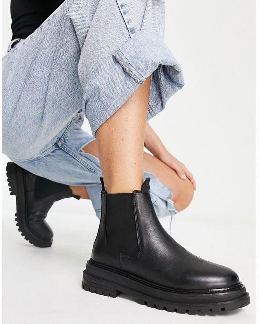 Asos Design Appreciate leather chelsea boots in