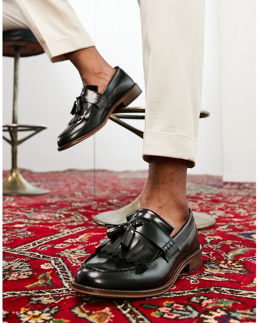 Noak made in Portugal loafers with fringe detail leather
