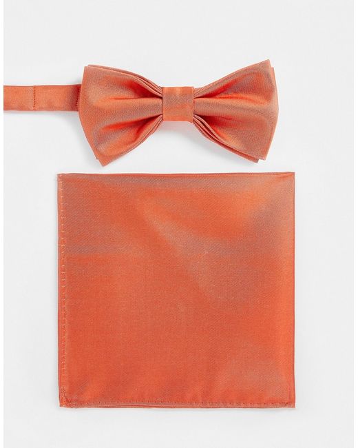 Devils Advocate pocket square and bow tie set in