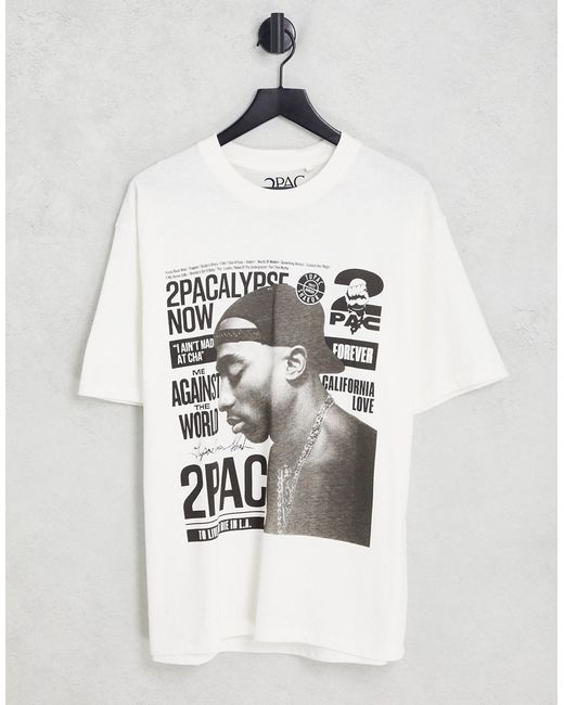 Pull & Bear 2pac me against the world T-shirt in