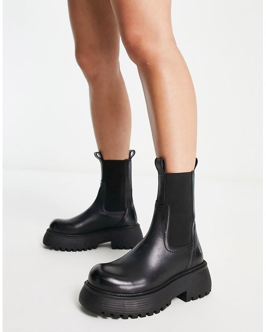 Asos Design Adelaide leather chelsea boots in