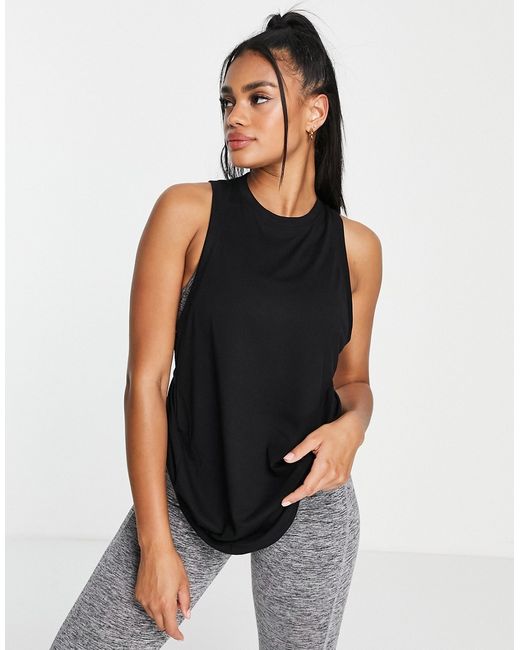 Asos 4505 yoga tank top with twist back-