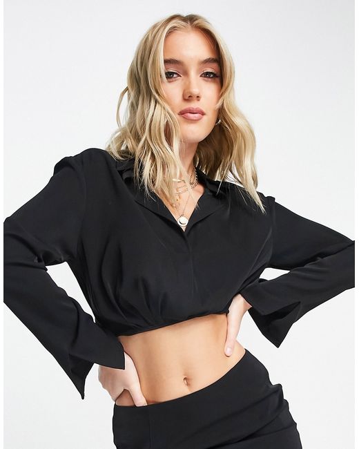 The Frolic relaxed twist front cropped blouse in part of a set